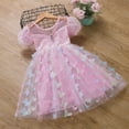 thumbnail image 3 of Hotiary Toddler Baby Girls Tulle Puffy Dress Kids Puff Sleeve Mesh Princess Dress Children Wedding Birthday Party Ball Prom Gown for 3-9 Years, 3 of 8