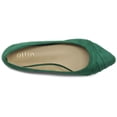 thumbnail image 6 of Ollio Women's Shoes Ballet Dress Faux Suede Pleated Pointed Toe Flats 1BN1833, 6 of 6