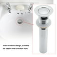 thumbnail image 2 of Popup Sink,G1-1/4" Brass Bathroom Basin Sink Pop Up Assembly Pop Up Drain With Overflow Ultra Responsive, 2 of 8