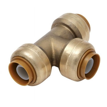 SharkBite 1 in. Push x 1 in. Dia. Push Brass Tee