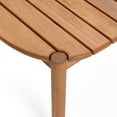 thumbnail image 5 of LuxenHome Natural Solid Wood 40-Inch Long Rounded Rectangle Outdoor Coffee Table, 5 of 7