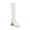 White, variant on FRSASU Women Boots ,Platform High-Heeled Sleeve Leather Waterproof Platform High-Top Women'S Boots
