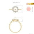 thumbnail image 4 of ANGARA Princess Diana Inspired Freshwater Cultured Pearl Ring in 14K Yellow Gold for Women | June Birthstone, Birthday, Anniversary, Jewelry Gift for Women | Pearl Ring, 4 of 8