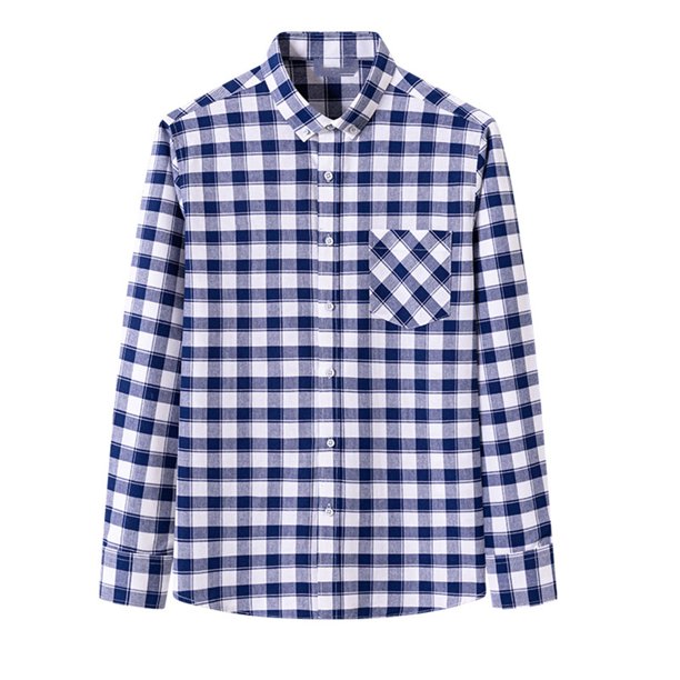 Blusa y camisa de manga larga con cuello vuelto para hombre, estampada, informal, formal, con solapa, de poliéster