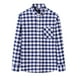 thumbnail image 1 of Blusa y camisa de manga larga con cuello vuelto para hombre, estampada, informal, formal, con solapa, de poliéster, 1 of 3