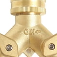 thumbnail image 2 of Water Y Connector Brass Tight Connection High Temperature Resistance 2 Way Faucet Splitter Type A, 2 of 3