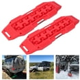 thumbnail image 3 of Aramox Portable Tire Traction Mats, 2Pcs Universal Traction Ladder Boards Pad Recovery Tracks Mat Sand Mud Snow Tire Ladder, 3 of 8