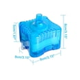 thumbnail image 2 of 1 Pcs Aquarium Sponge Filter for Small Tank, 3.15x3.15x1.97 Inch Nano Betta Fish Filter, Multi Stage Bio Filtration with Activated Carbon,Blue, 2 of 9