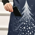 thumbnail image 4 of Kitchen Apron with 2 Pockets Adjustable waterproof Cooking Aprons for Women Men Chef Christmas Tree with Star, 4 of 7