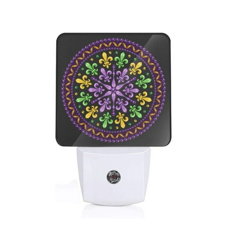 

Naloa Mardi Gras5 Night Lights Plug into Wall Dusk to Dawn Sensor Warm White Led Night Light 0.5W Nightlight suit for Adults Bedroom Bathroom Hallway Kitchen