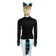 thumbnail image 5 of Peluche orejas de pelo aro disfraz Cosplay guantes cola disfraces adultos regalo para adultos carnaval fiesta de Halloween Yinane Traje de juego de cosplay, 5 of 8