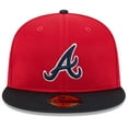 thumbnail image 2 of Men's New Era  Red/Navy Atlanta Braves 2025 Spring Training 59FIFTY Fitted Hat, 2 of 6