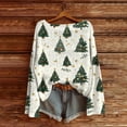 thumbnail image 2 of successthop Womens Christmas Ugly Sweater Tree Knit Long Sleeve Knitwear Crewneck Fall Winter Pullover Top Print Clothes, 2 of 5