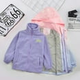 thumbnail image 5 of URMAGIC URMAGIC Child Girls Fleece Jacket+Gradient Color Hardshell Jacket with Detachable Hood,3-13Y, 5 of 14