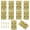 Gold, variant on 10 Pcs 2.5 Inch Black Door Hinge Cabinet Hinge, Reliable Black Ball Bearing Butt Hinges for Windows, Cabinets, and Outdoor Use, Includes Mounting Screws