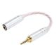 thumbnail image 2 of Cable adaptador de audio macho a hembra, adaptador de cable de conversión de auriculares para ZX300A HiFiman, macho equilibrado de 2,5 mm a hembra equilibrada de 3,5 mm, 2 of 9