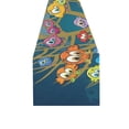 thumbnail image 2 of MKHERT Colored Funny Birds Table Runner for Office Kitchen Dining Room Wedding Party 16x72 inch, 2 of 4