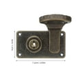 thumbnail image 2 of Hytrove Hinge and Latch Set Suitcase Lock Hasps Iron Bronze 2Pcs, 2 of 8