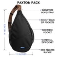 thumbnail image 5 of Mochila KAVU Paxton Pack con bandolera, 11 litros, color negro azabache, 5 of 5