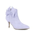 thumbnail image 1 of Unique Bargains Women's Flower Point Toe Size Zipper Stiletto Heel Ankle Boots, 1 of 7