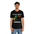 thumbnail image 3 of Amputee Humor TShirt “Turtle Finish Line V1” Crew Neck Funny Shirt, 3 of 5