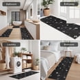 thumbnail image 5 of Black Gray Butterfly Pattern Kitchen Rugs Sets Of 3,Kitchen Runner Rugs Non Skid Washable,Decorative Kitchen Floor Mats for Kitchen,Sink,Laundry,17"x30"+ 17"x47" + 17"x59", 5 of 6