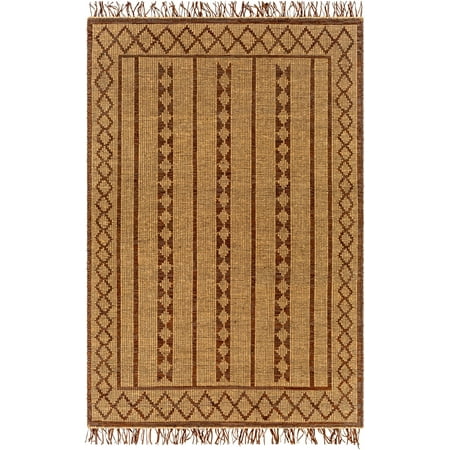 Touareg Hand Woven Global Rugs in Brown.  2foot x8 foot