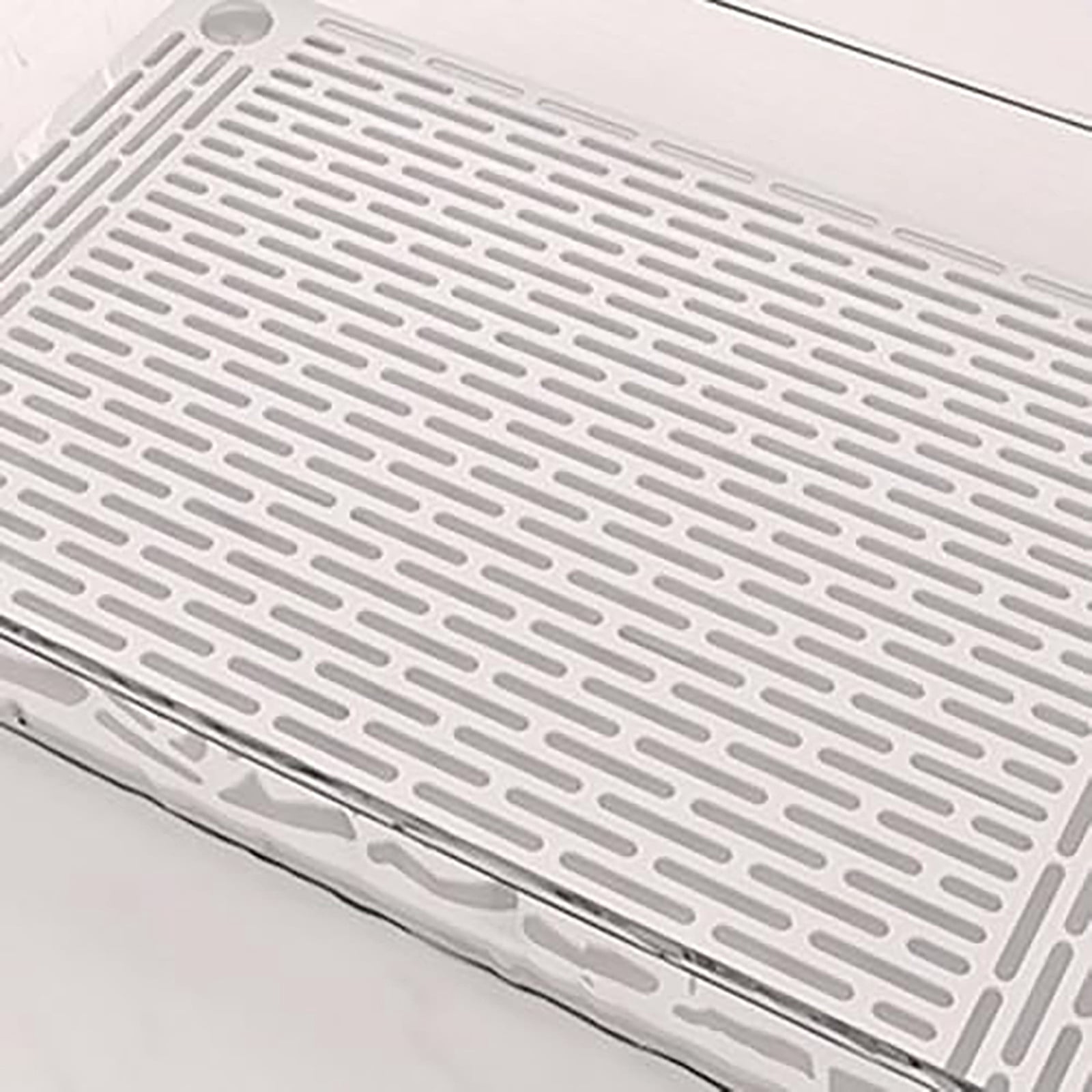 XIPYYKM Plastic Drain Tray Bottle Cup Dish Drying Rack for Kitchen Countertop Drain Board Dishwasher Drip Pan Perfect for Sink, Coffee Table Vegetable and Fruit Strainer Food Filter Serving Tray