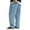 Sky Blue, variant on Mens Corduroy Loose Fit Trousers Straight Leg Casual Pants With Patch Pockets And Elastic Waistband For Daily Wear
