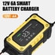 thumbnail image 3 of FOXSUR 12V/6A Automatic Battery Chargers Pulse Repairing Charge Device Leadacid Battery Maintainer with LED Screen for Car Truck SUV Motorcycle Boat, 3 of 5