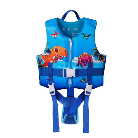 Chaleco de natación REALIKE para niños pequeños, de 10 a 40 kg, de 2 a 10 años