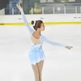 thumbnail image 4 of LIUHUO Custom Light Blue Spandex Ice Skating Dresses for Women & Girls - High Elasticity Long Sleeves, Back Bow Decoration, 4 of 6
