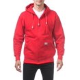 thumbnail image 1 of Pro club Sweat à Capuche Polaire Zippé pour Hommes, Rouge, 4TG, 1 of 4