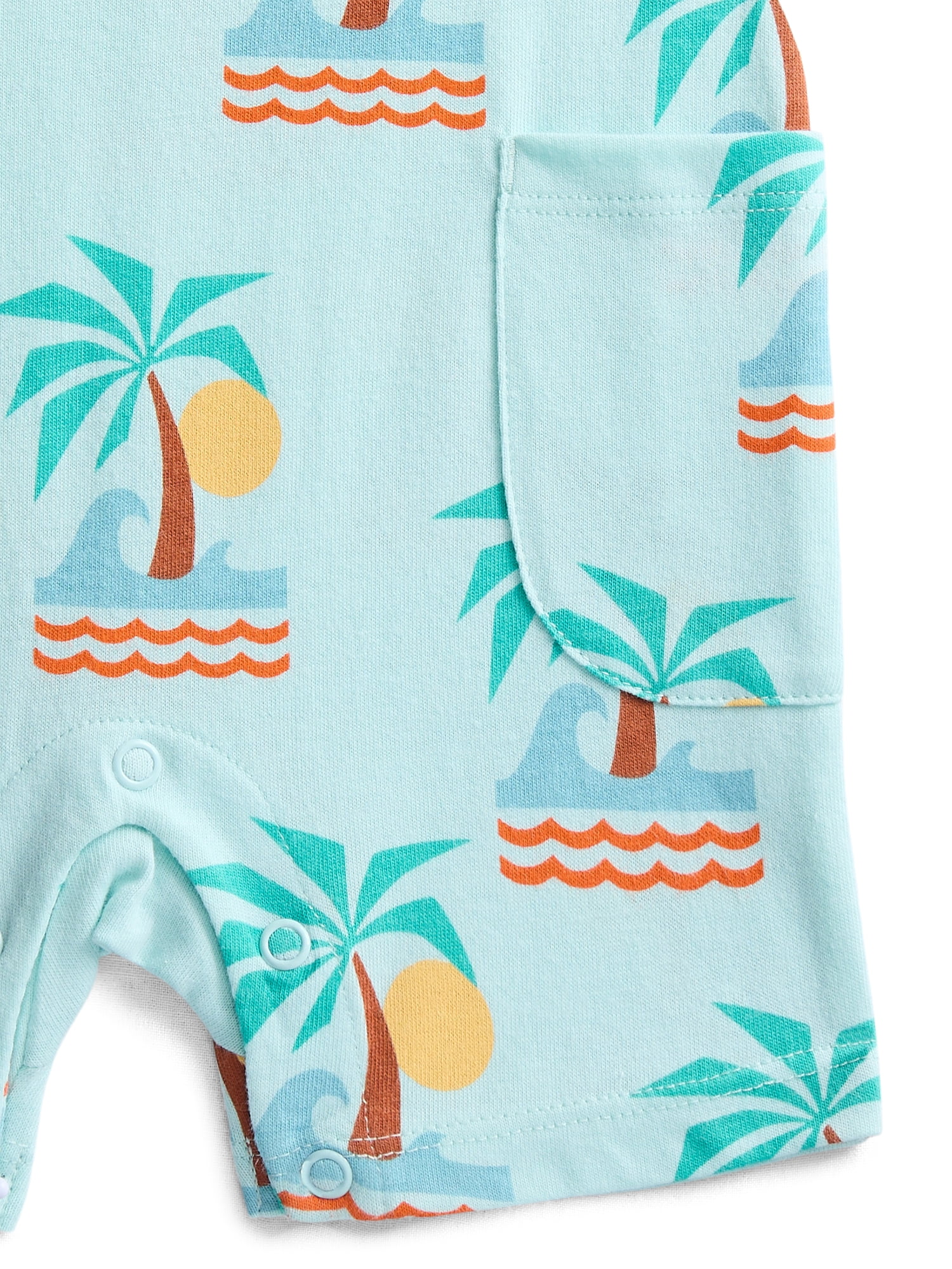 Wonder Nation Baby Boys' Print Tank Romper, Sizes 0M-24M