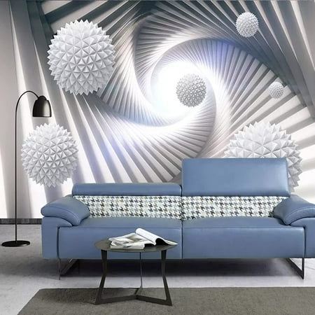 Photo 3D Wallpaper Abstract Three-dimensional Space Round Ball Modern Living Room TV Background Wall Painting-300x210cm | Walmart Canada Photo 3D Wallpaper Abstract Three-dimensional Space Round Ball Modern Living Room TV Background Wall Painting-300x210cm | Walmart Canada