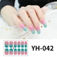 thumbnail image 2 of Xihbxyly Pegatinas de Uñas con Degradado, Diseño de Pvc de Alta Viscosidad, Patrones Brillantes y Coloridos, Fácil Aplicación, para Uso Personal y Familiar, para Salón de Uñas, Duración de 2 a 4 Sema, 2 of 3