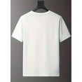 thumbnail image 2 of Print, Men's Round Crew Neck Short Sleeve Tee, casual T-Shirt, Casual Comfy lightweight Top for Summer T-Shirts, 2 of 4