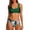 Green, variant on HOWPAY Women's Bikini Swimsuits Summer Sleeveless Crop Sporty Top Tummy Control High Waist Bathing Suits for Beach Pool 2 Piece Swimwear Green L