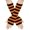 Orange, variant on Daznico Winter Striped Fingerless Convertible Mittens with Touchscreen Texting Warm Knitted Handwear for Cold Weather