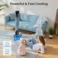thumbnail image 4 of Tower Fan for Home, 36" Standing Floor Fan with Remote,Bladeless Fan Cold Air Quiet, 5 Speeds, 4 Modes, LED Display, Black, 4 of 8