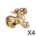 thumbnail image 1 of Estatua de latón de Kylin,Feng Shui Estatua de latón de Qilin Kylin,Estatua de cobre hecha a mano de Pi Yao de la ,Figuras antiguas de Adorno de escultura de, 1 of 7
