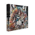 thumbnail image 3 of Stupell Urban Wolf Graffiti Face Portrait Animals & Insects Painting Gallery Wrapped Canvas Print Wall Art, 3 of 7