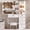 Bulb Lights, variant on Caulitar Vanity Set with Sliding Mirror and Stool, White Vanity Desk with Brightness Adjustment, Makeup Table with 6 Drawers and 6 Shelves for Women