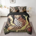 thumbnail image 2 of Erosebridal 3D Leopard Bed in a Bag Full size, Tree Branches Bed Set, Jungle Animal Decor, Breathable, 2 of 5