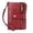 Wine, variant on Men's Double Loose Leaf Short Solid Color Function Korean Vertical PU Wallet