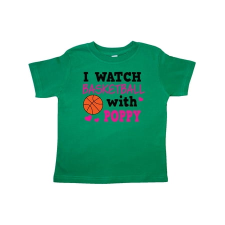 

Inktastic I Watch Basketball with Poppy Gift Toddler Toddler Girl T-Shirt