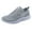 Grey, variant on PEASKJP Walking Shoes for Men Slip-on Sneaker Lightweight Trainers Sneakers Low-Top Sneakers,Black,11