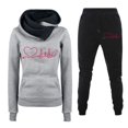 thumbnail image 1 of Bowake Womens Fall Winter Two Piece Outfits Sweatsuits Set Long Sleeve Hoodies Sweatshirt Pullover Sweatpants Tracksuits, 1 of 2