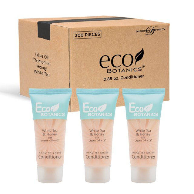 Eco Botanics Acondicionador de hotel tamaño viaje 0.85 oz. (Caja de 300)