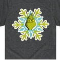 thumbnail image 3 of Dr. Seuss - Grinch Face Snowflake - Toddler And Youth Short Sleeve Graphic T-Shirt, 3 of 5